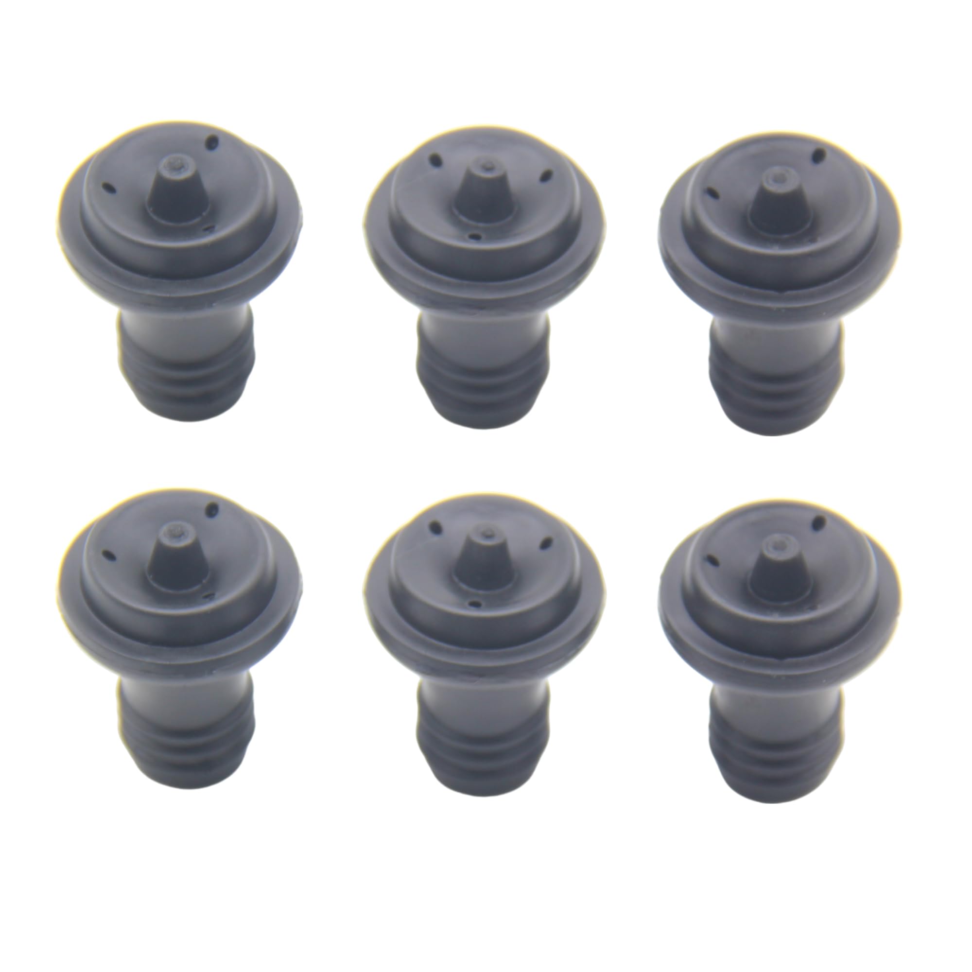 6-Pack Wine Vacuum Stoppers - Premium Rubber Wine Bottle Corks for Wine Saver Pumps | Preserves Wine Freshness & Flavor | Ideal for Home Bars, Restaurants & Wine Cellars