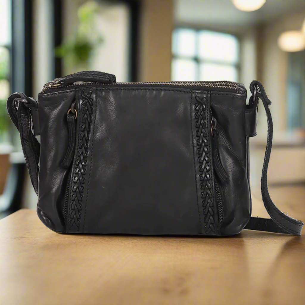 MET Crossbody Braided Bag for Women - Stylish Leather Shoulder Purse with Adjustable Strap, Perfect for Travel, Shopping & Everyday Use
