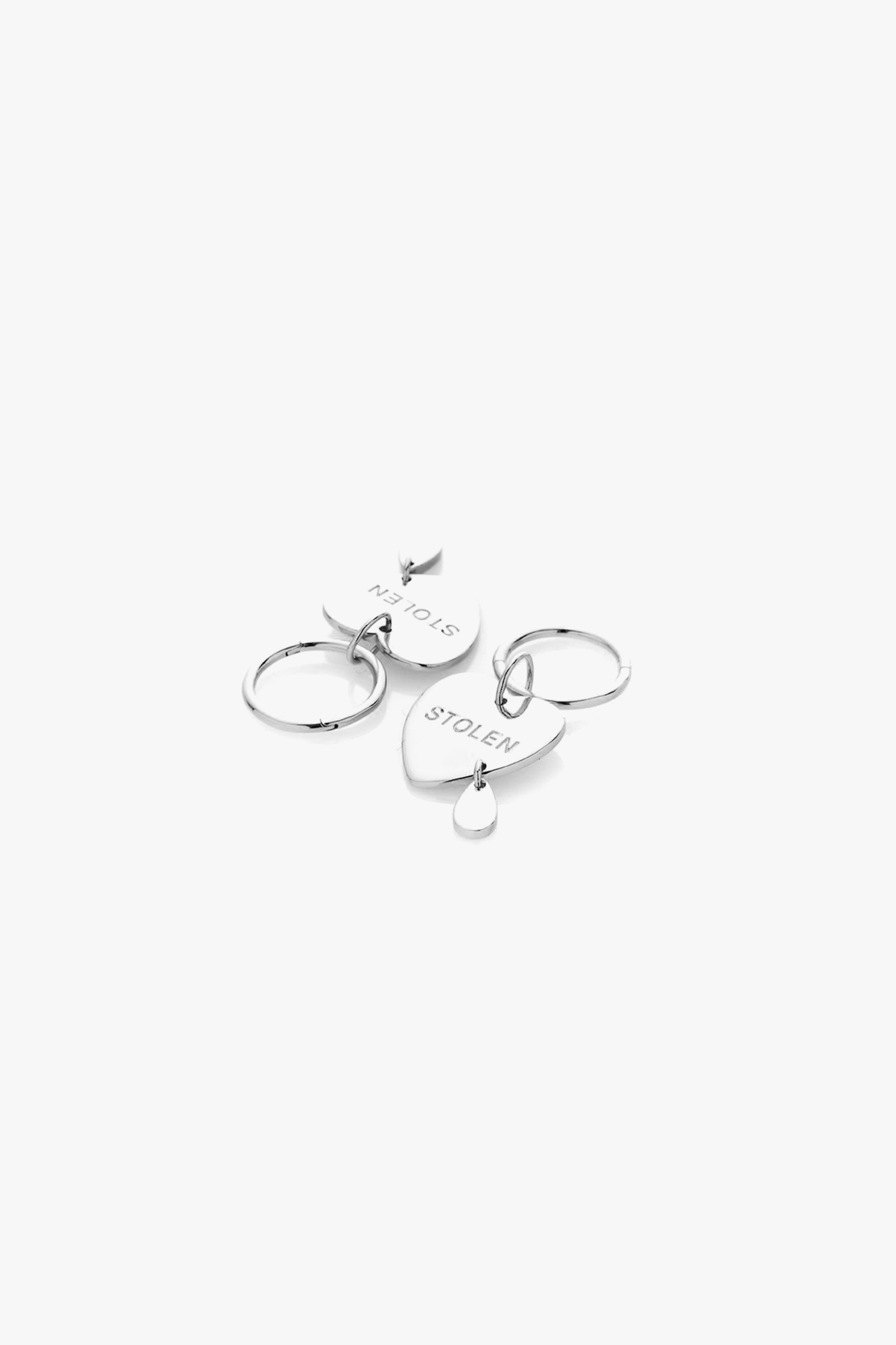 Crying Heart Sleeper Earrings - Dainty Tragus Hoop Earrings for Women, Hypoallergenic Stainless Steel - Perfect for Everyday Wear & Special Occasions