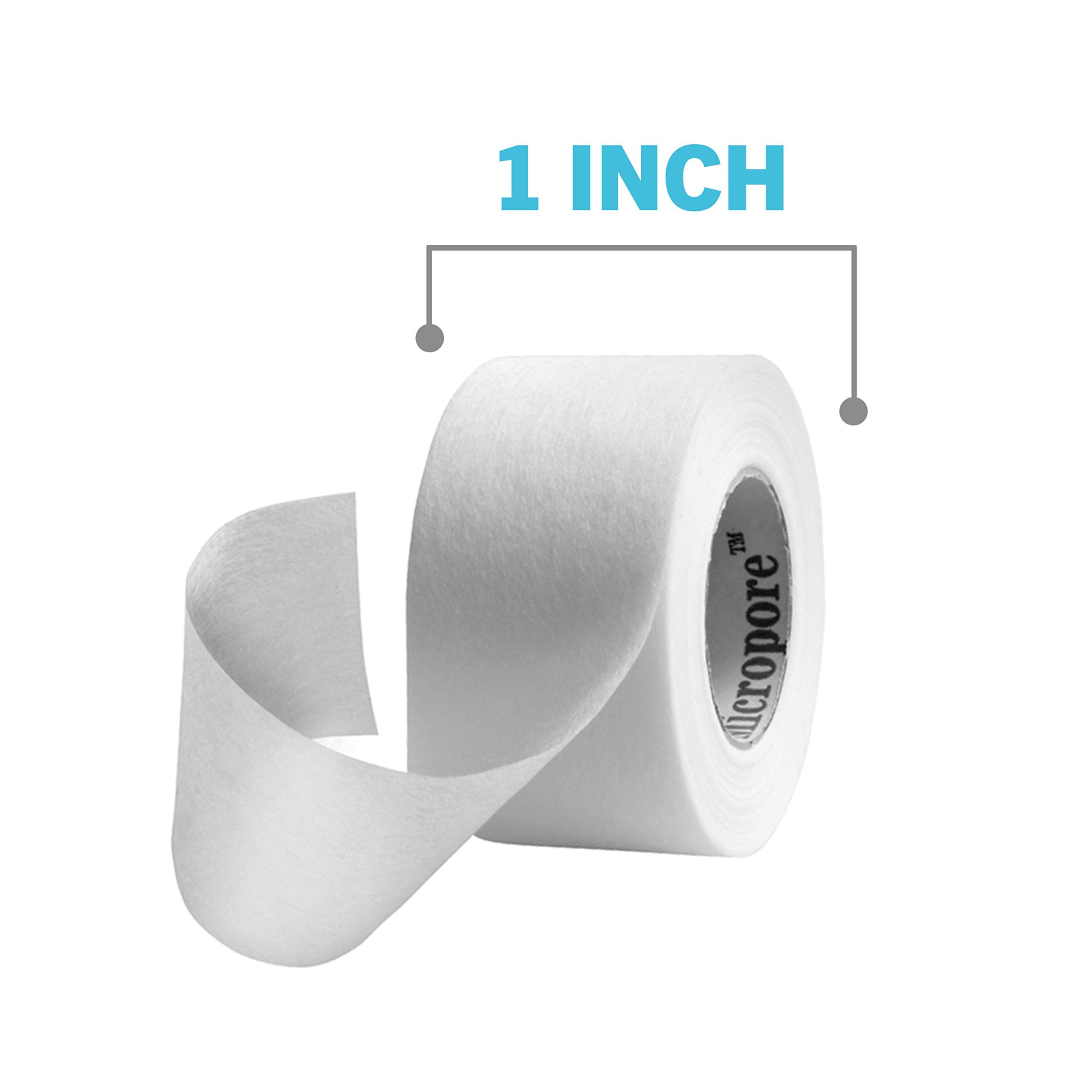 Nexcare Micropore Gentle Paper First Aid Tape 1 Inch x 10 Yards - Hypoallergenic Medical Tape for Securing Gauze & Wound Dressings - 36 Rolls - Perfect for First Aid Kits, Hospitals & Home Care