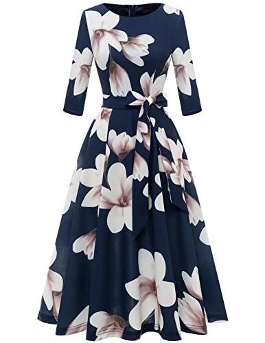 Navy Blue Flower