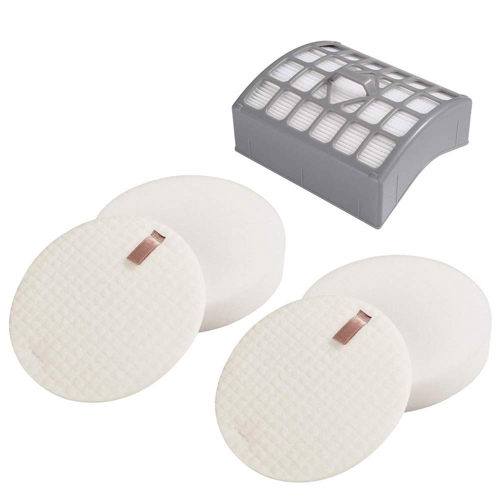 Eztronics Corp HEPA Vacuum Filter Kit - 1 HEPA Filter & 2 Foam Felt Filters Compatible with Shark Rotator NV340 NV341 Slim-Lite Lift-Away - Professional Replacement Parts for Deep Cleaning & Pet Hair Removal