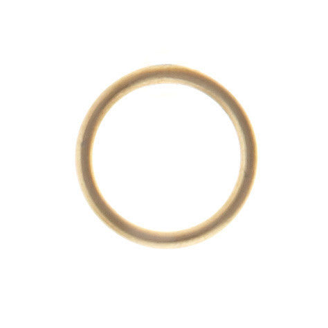 Matte Gold Mono Circle Earrings - Minimalist Hoop Earrings for Women, Dainty Everyday Jewelry - Perfect for Office, Date Night & Casual Outfits