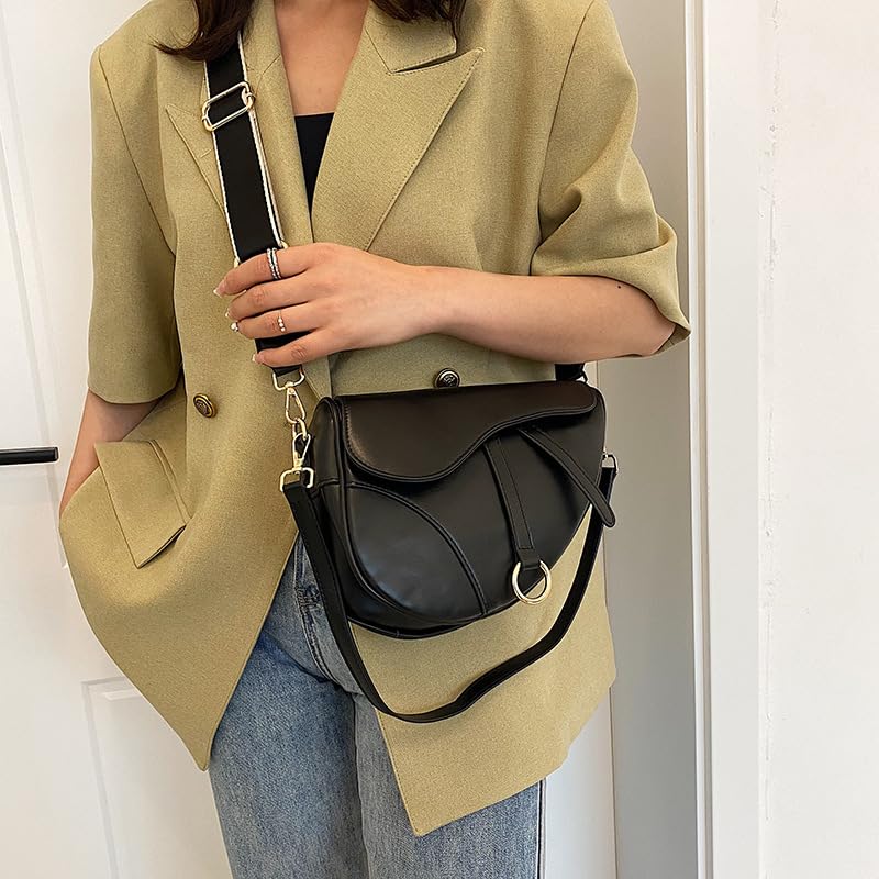 Trendy Women's Small Clutch Purse - Saddle Shoulder Bag, Underarm Handbag & Crossbody Satchel for Evening Parties, Date Nights & Daily Use