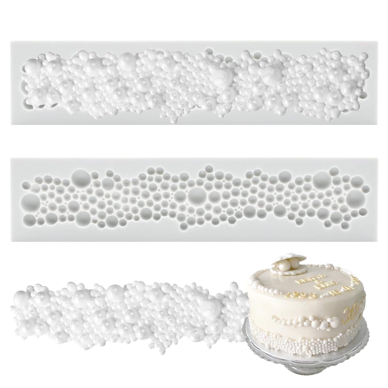 Premium Silicone Pearl Molds for Chocolate, Fondant, Cake Decorating - Perfect for Baking, DIY Crafts, and Party Desserts
