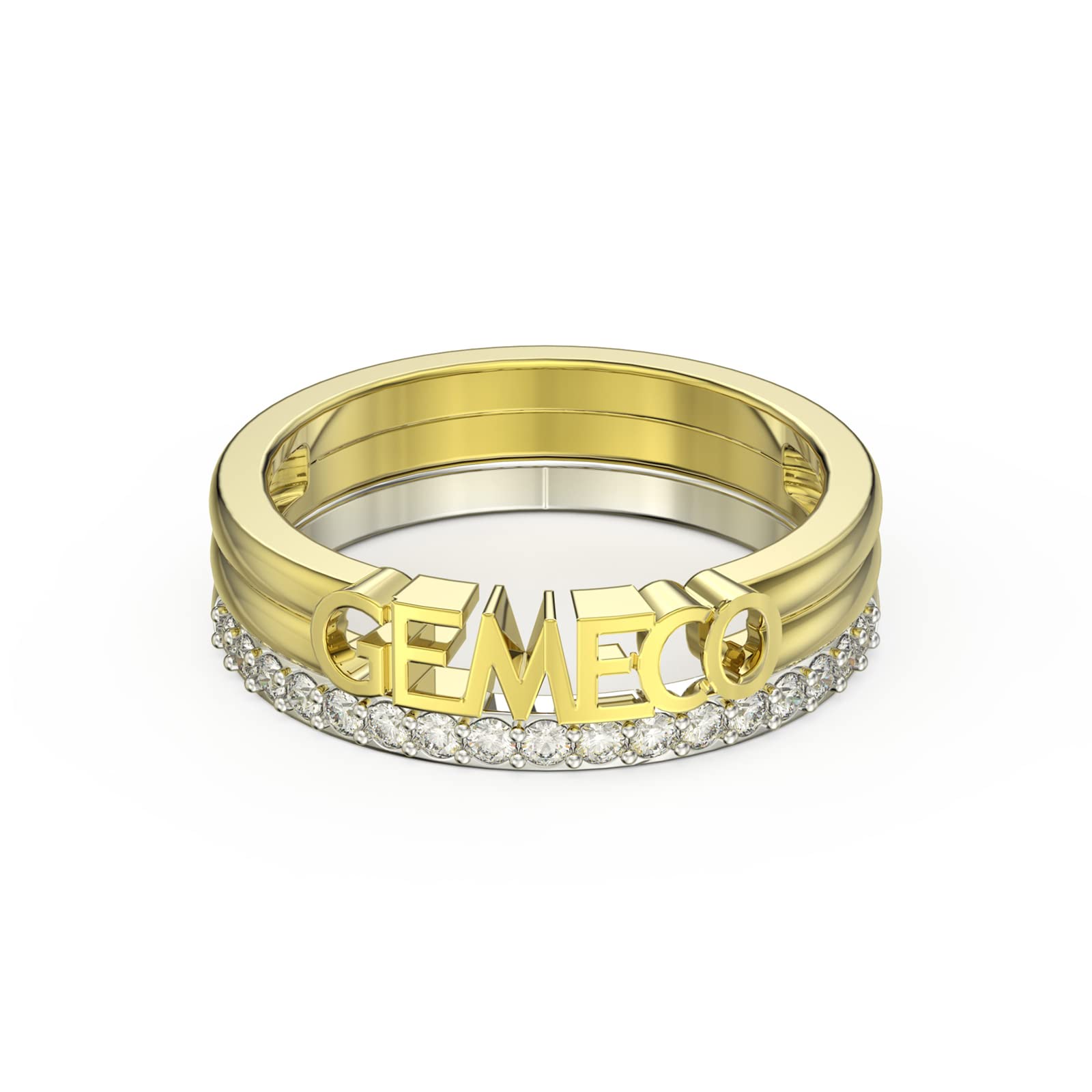 Personalized Promise Rings for Women - 925 Sterling Silver Custom Name Ring with 3D Name Plate - Unique Jewelry Gift for Mom, Wife, Girlfriend - Perfect for Anniversaries, Engagements & Special Occasions