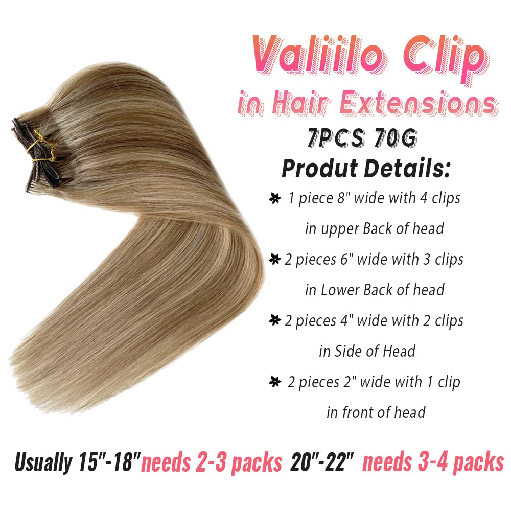 Clip in Human Hair Extensions 22