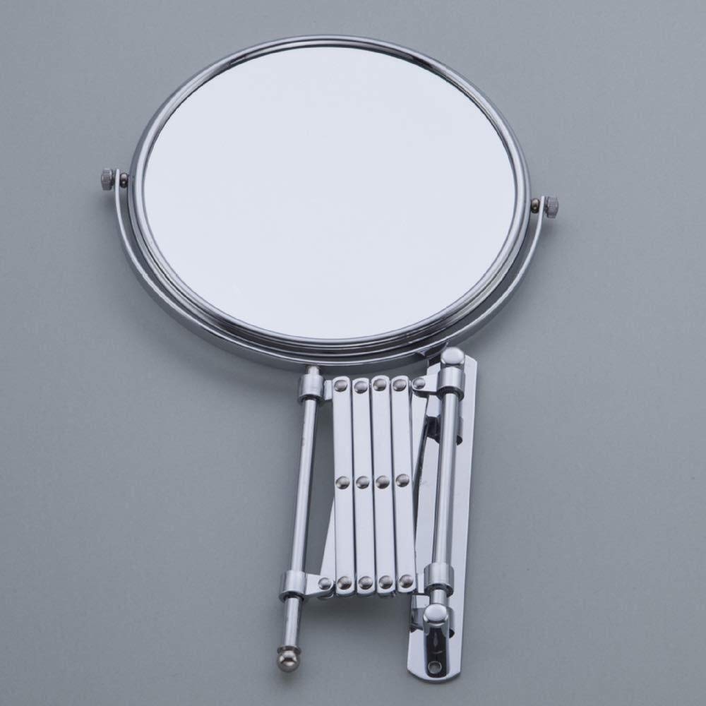 SGSG 8-Inch Wall Mounted Makeup Mirror - Double-Sided Folding Vanity Mirror with Retractable Design for Bathroom & Bedroom Decor | Perfect for Makeup Application, Skincare Routine and Hair Styling
