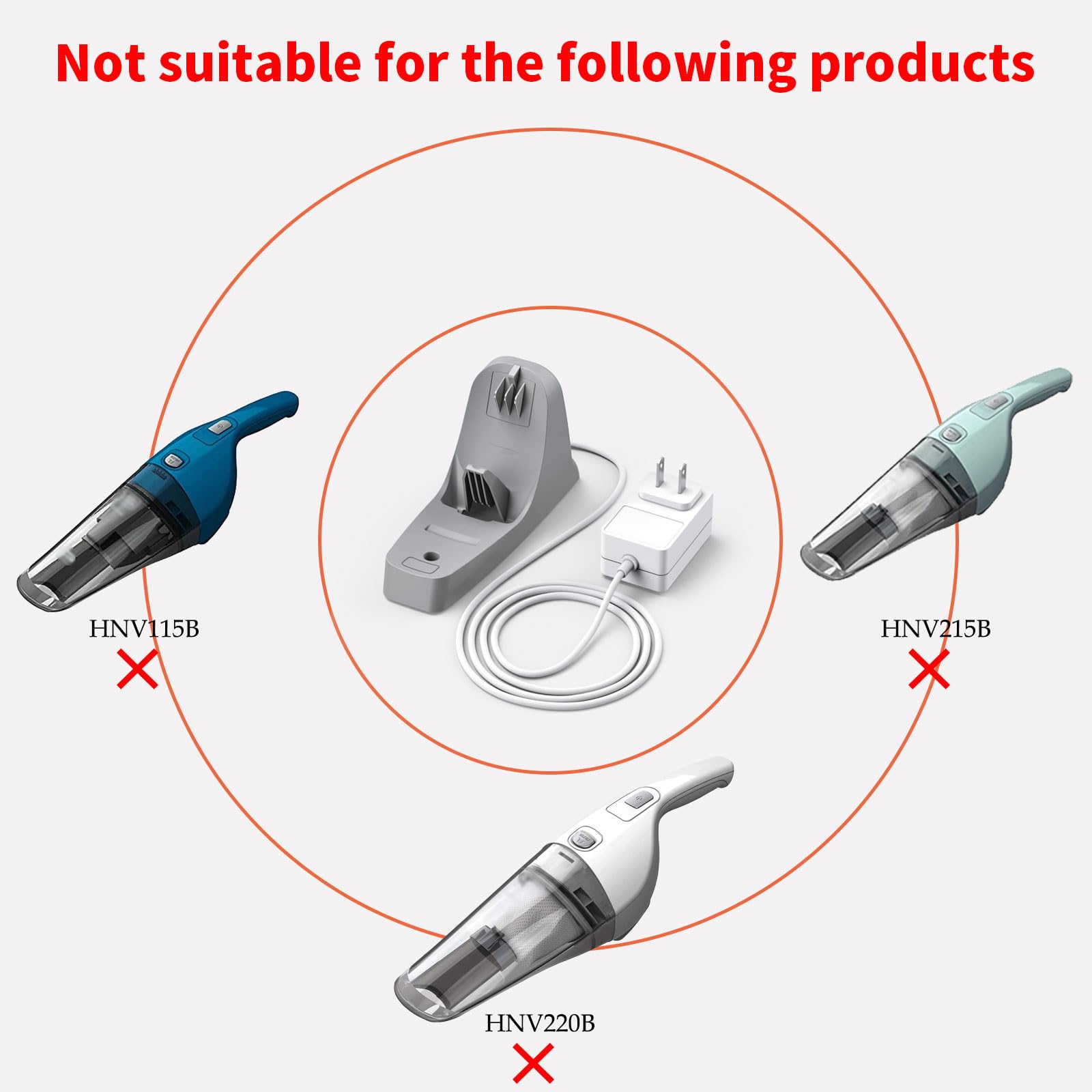 8.2V 150mA Replacement Charging Dock for Black & Decker HNVC215B12AEV Dustbuster Handheld Vacuum - Compatible with HNVC215B & HNVC220B Models - Perfect for Home, Car, and Office Cleaning