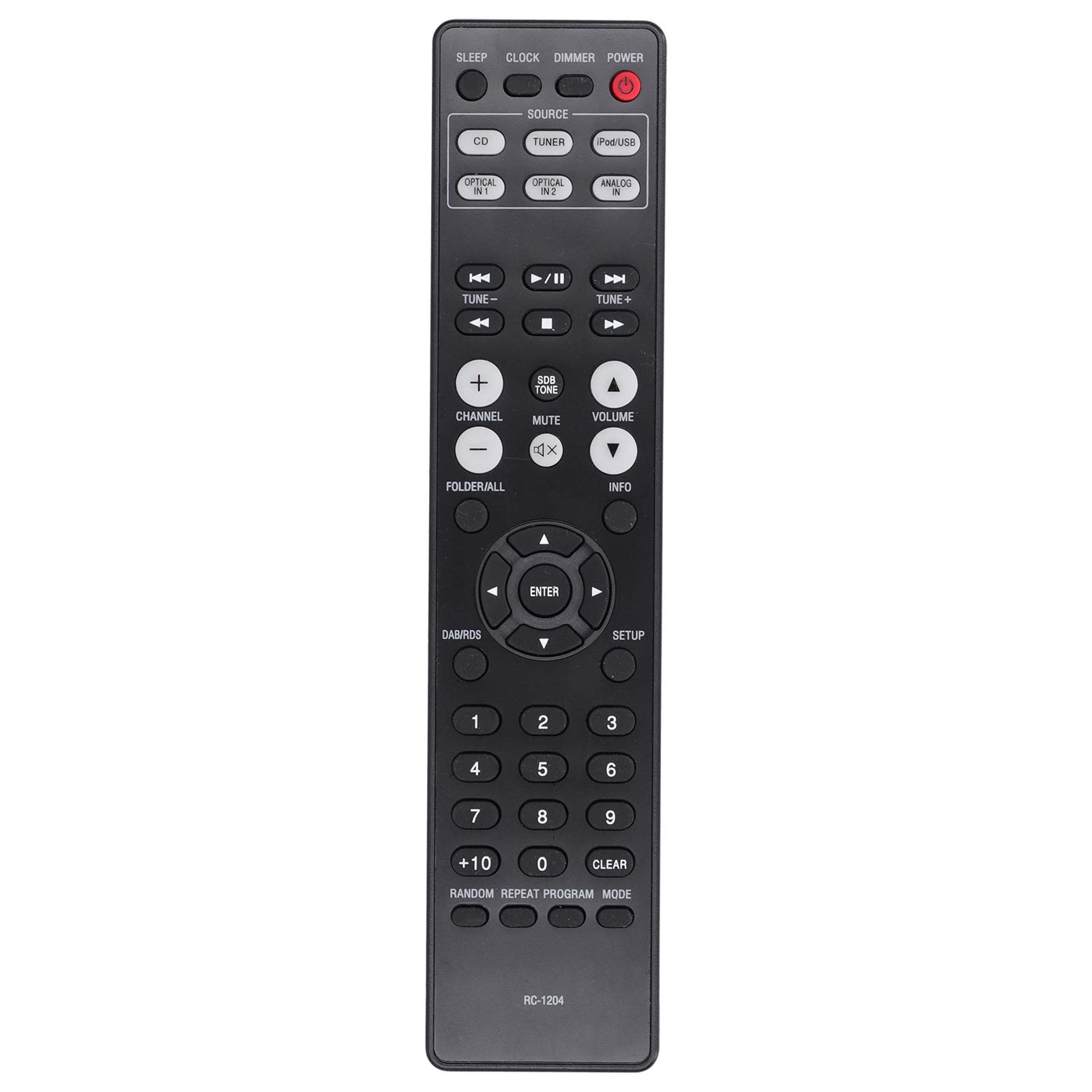 Universal TV Remote Control Replacement - High Sensitivity LCD Television Controller with Ergonomic Grip for Easy Use | Compatible with Most Smart TVs, Home Theater & Entertainment Systems