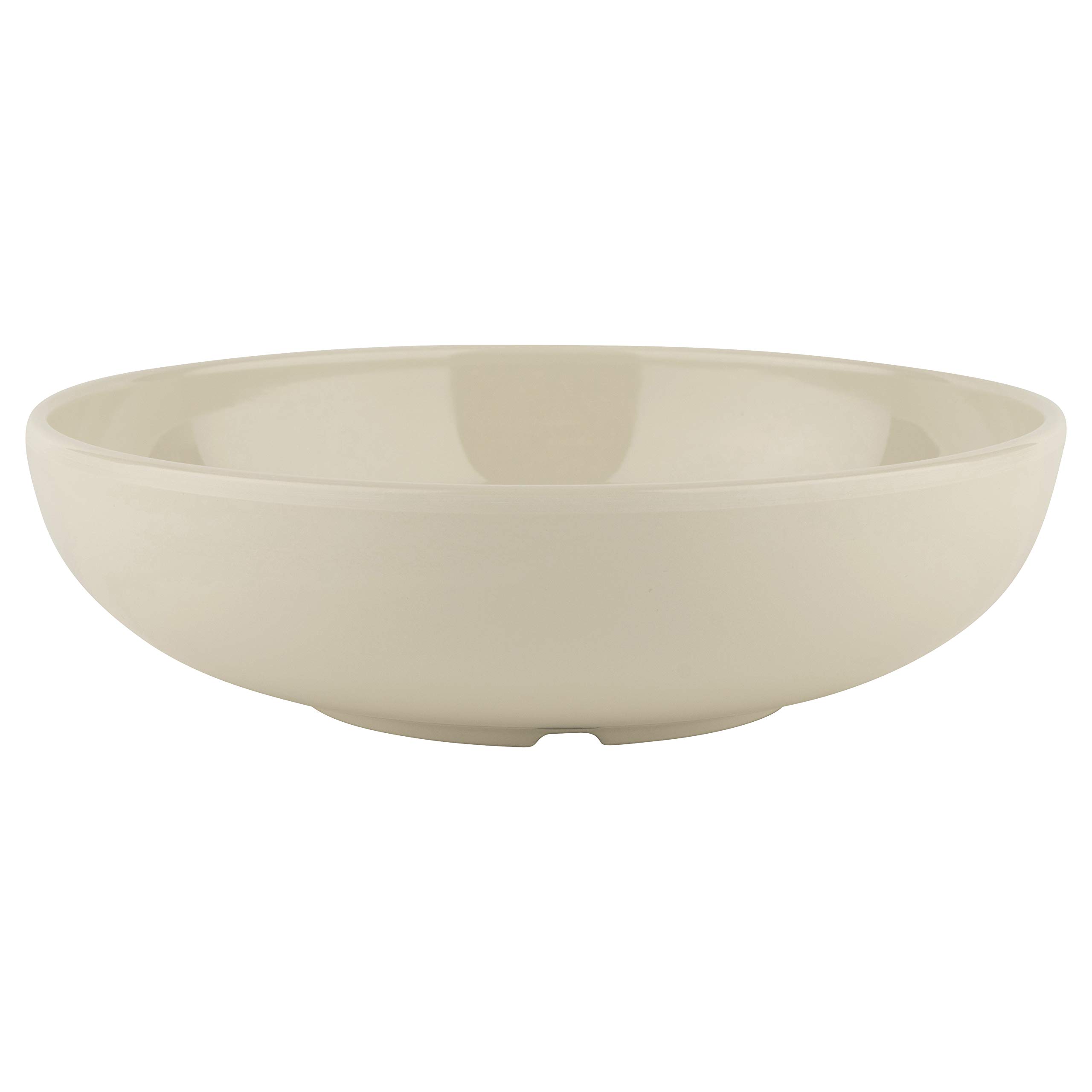 G.E.T. B-49-DI Diamond Ivory Collection - 12-Pack White 1.9 qt Melamine Bowls for Parties, Picnics & Everyday Dining | Durable & Stylish Serving Dishes