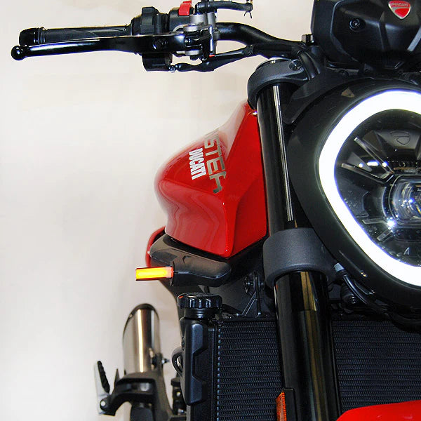 Ducati Monster 937 Front Turn Signals LED Indicators - Compatible with 2021 to Present Models - Enhance Visibility for Day & Night Riding