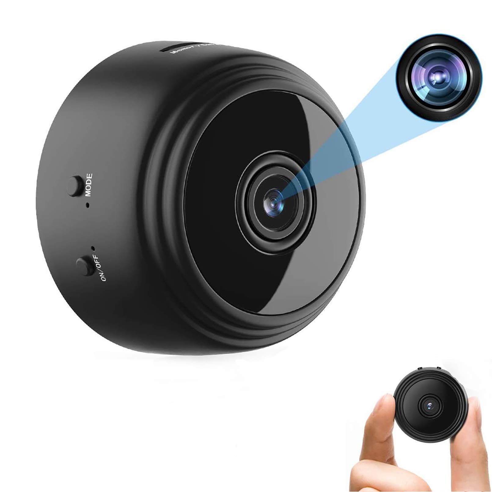 OVEHEL Wireless Hidden Spy Camera - 1080P HD Mini Security Camera with Night Vision & Motion Detection | Indoor Surveillance for Home, Office, Car & Business Use