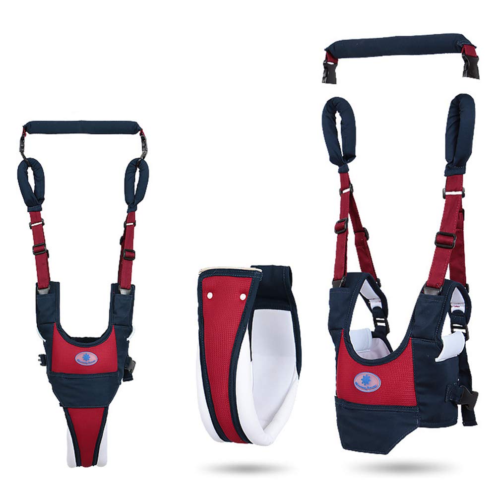 **4-in-1 Adjustable Baby Walker & Toddler Walking Harness – Safety Stand Up & Walking Assistant for Infants 7-24 Months (Blue) | Perfect for Learning to Walk, Indoor & Outdoor Use**