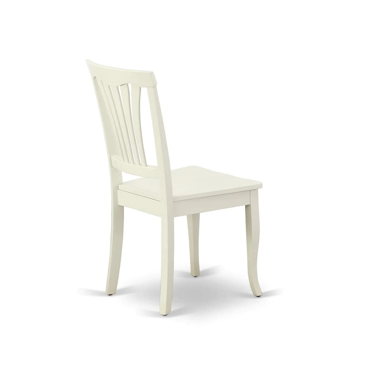 East West Furniture AMAV3-LWH-W 3-Piece Modern Dining Table Set - 36x36 Inch Round Kitchen Table with Pedestal Base & 2 Matching Chairs, Linen White - Perfect for Small Spaces, Breakfast Nooks & Cozy Apartments