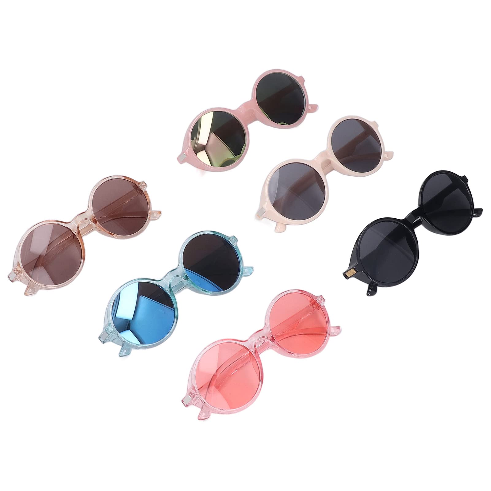 BTIHCEUOT Round Kids Sunglasses - 6 Pack Stylish UV Protection Sunglasses for Boys & Girls - Perfect for Outdoor Play, Beach, Travel & Summer Activities