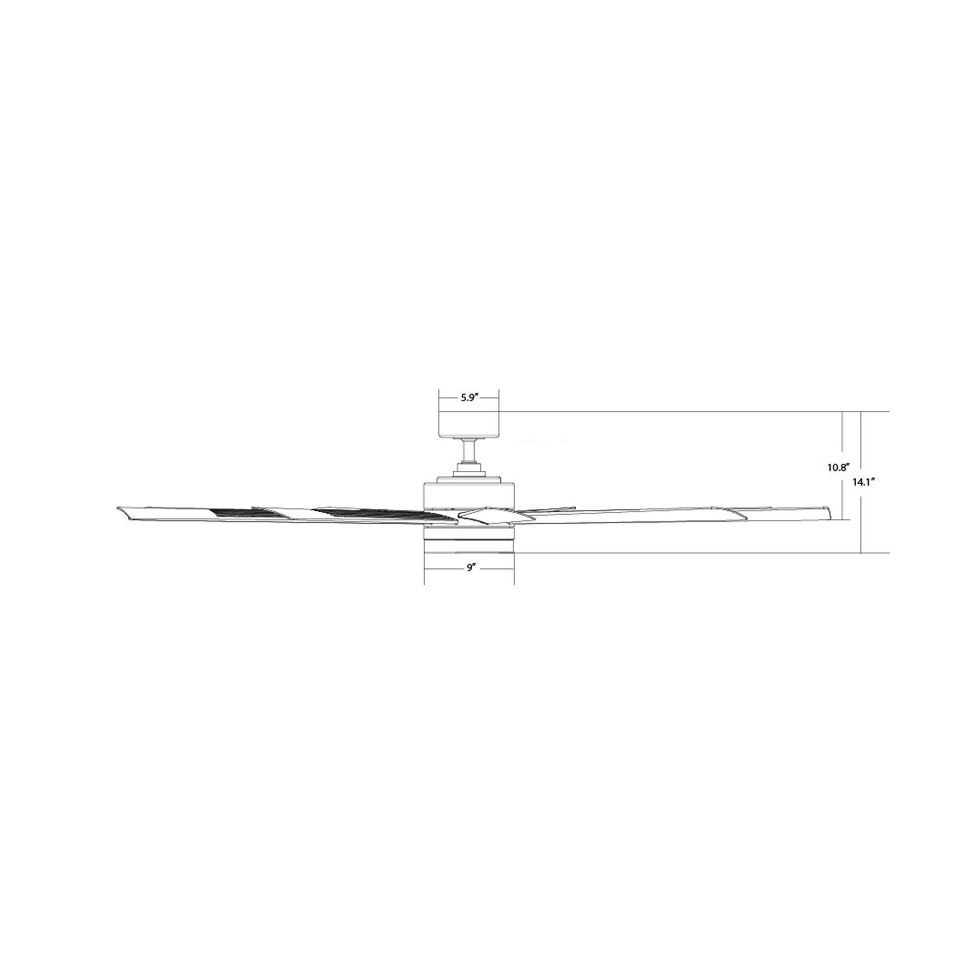 Wynd XL Smart 72-Inch Indoor/Outdoor Ceiling Fan with 9 Blades, 3000K LED Light Kit, Remote Control, Alexa & Google Assistant Compatible, iOS/Android App Integration – Perfect for Living Rooms, Patios, and Bedrooms