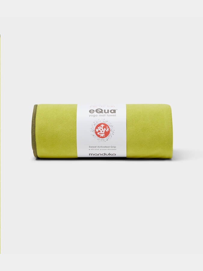 Manduka eQua Yoga Mat Towels - Non-Slip, Absorbent & Eco-Friendly for Hot Yoga, Pilates & Workouts - Perfect for Home & Studio Use