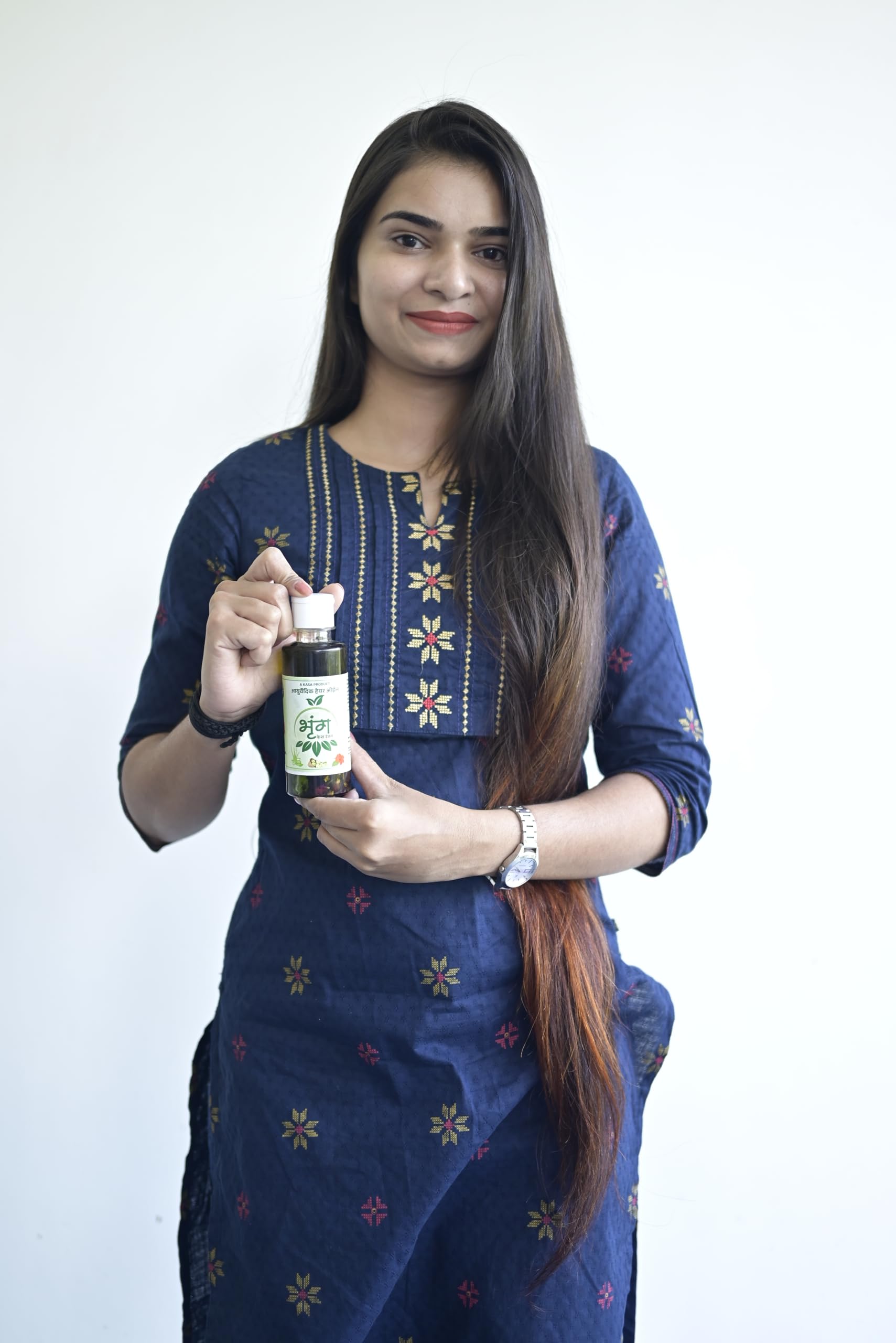 KASA PRODUCT Bhringraj Herbal Hair Oil for Men & Women - Promotes Hair Growth, Controls Hair Fall, Repairs Damaged Hair & Strengthens Roots with Amla, Neem & Bhringraj - 100ml | Perfect for Daily Hair Care & Scalp Nourishment