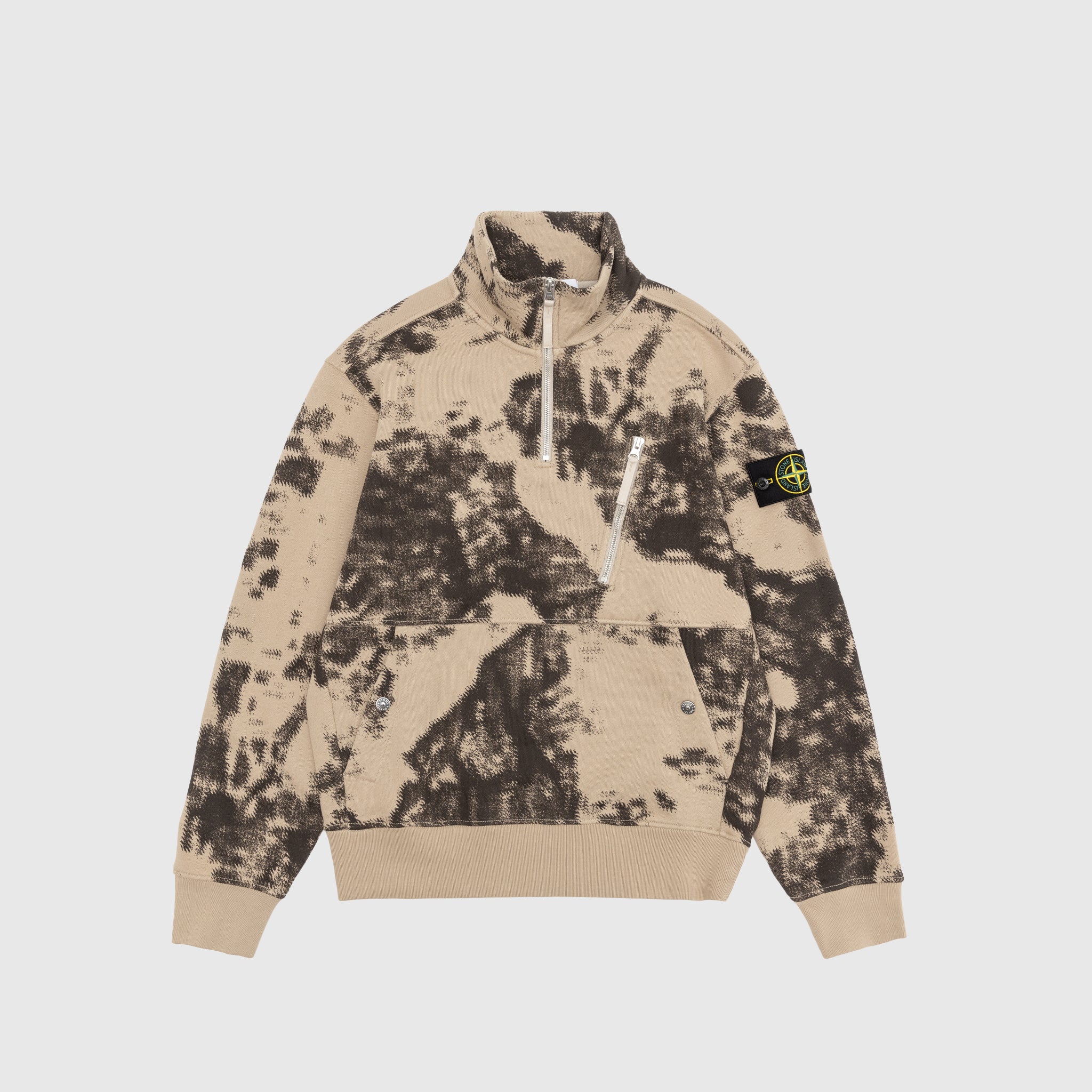 Camouflage Organic Cotton Diagonal Sweater for Men & Women - Soft & Comfortable Pullover for Outdoor Adventures & Casual Wear