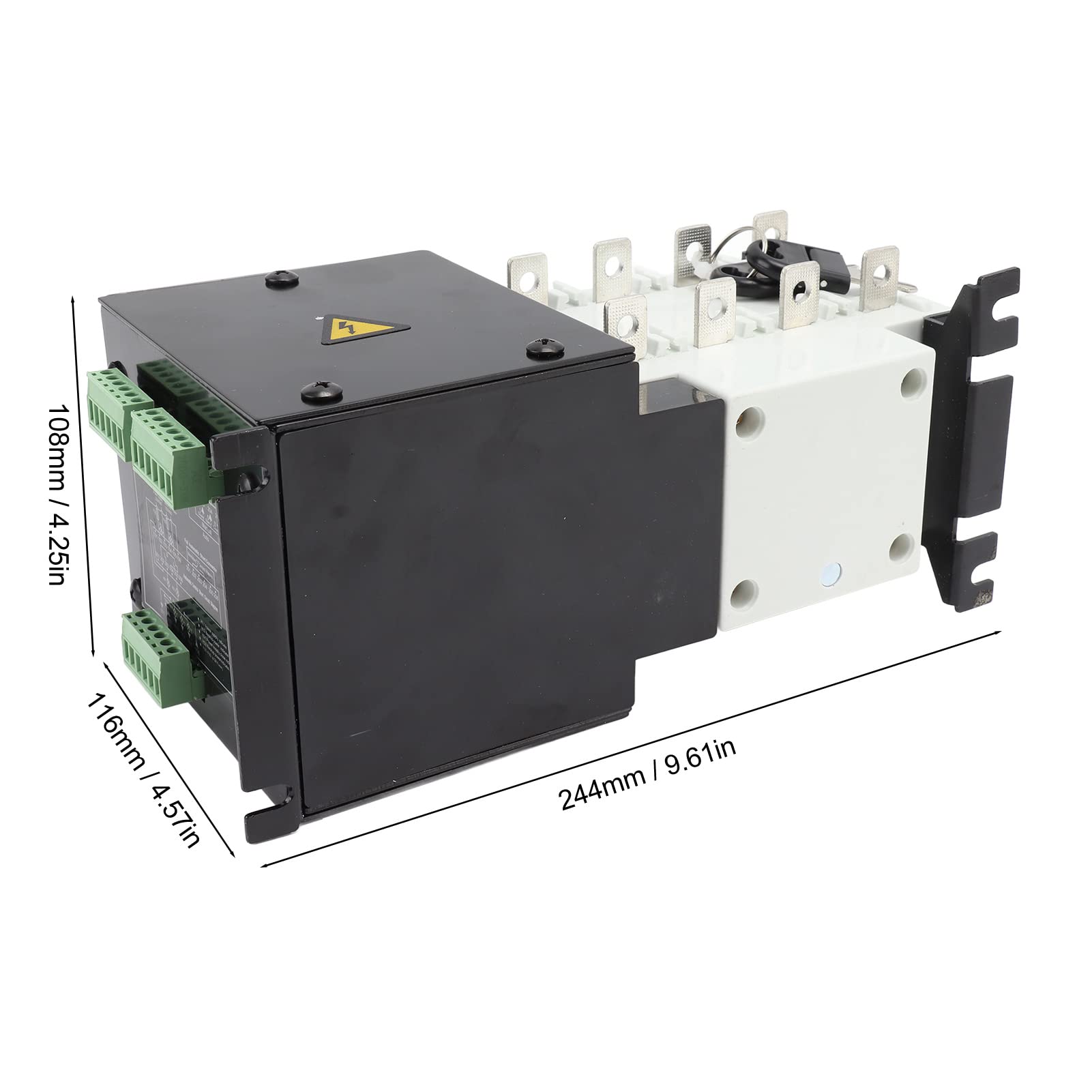 125A Automatic Transfer Switch for Generator - 400V AC Power Load Isolation & Actuating Switch | Backup Power Solution for Home & Business Emergency Use