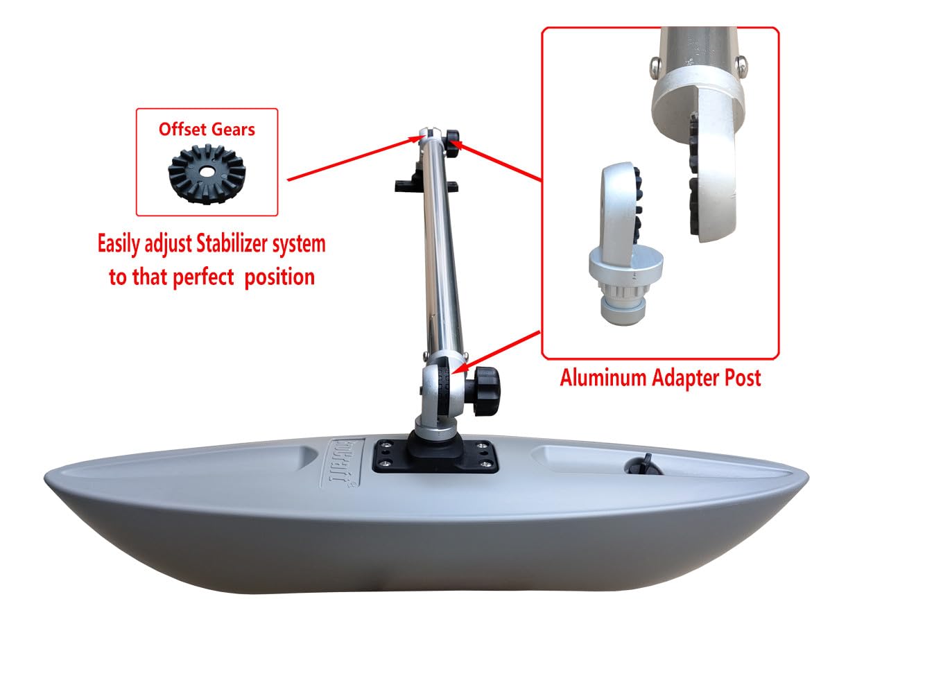 Brocraft Kayak Outrigger Stabilizer System - Generation 2 | Kayak & Canoe Stabilizer for Enhanced Balance | Perfect for Fishing, Photography & Recreational Paddling