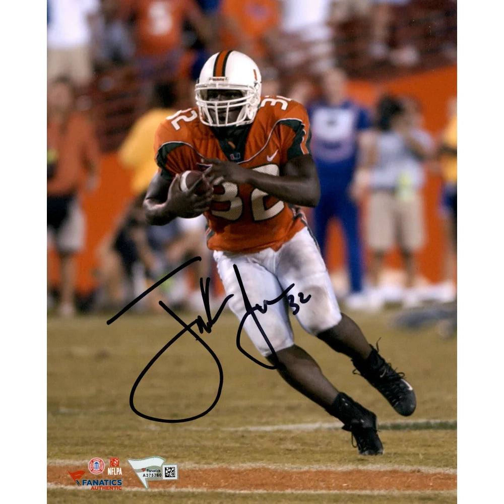Frank Gore Autographed 8x10 Photo with COA - Miami Hurricanes & San Francisco 49ers Memorabilia - Perfect for Sports Fans, Collectors, and Man Cave Decor