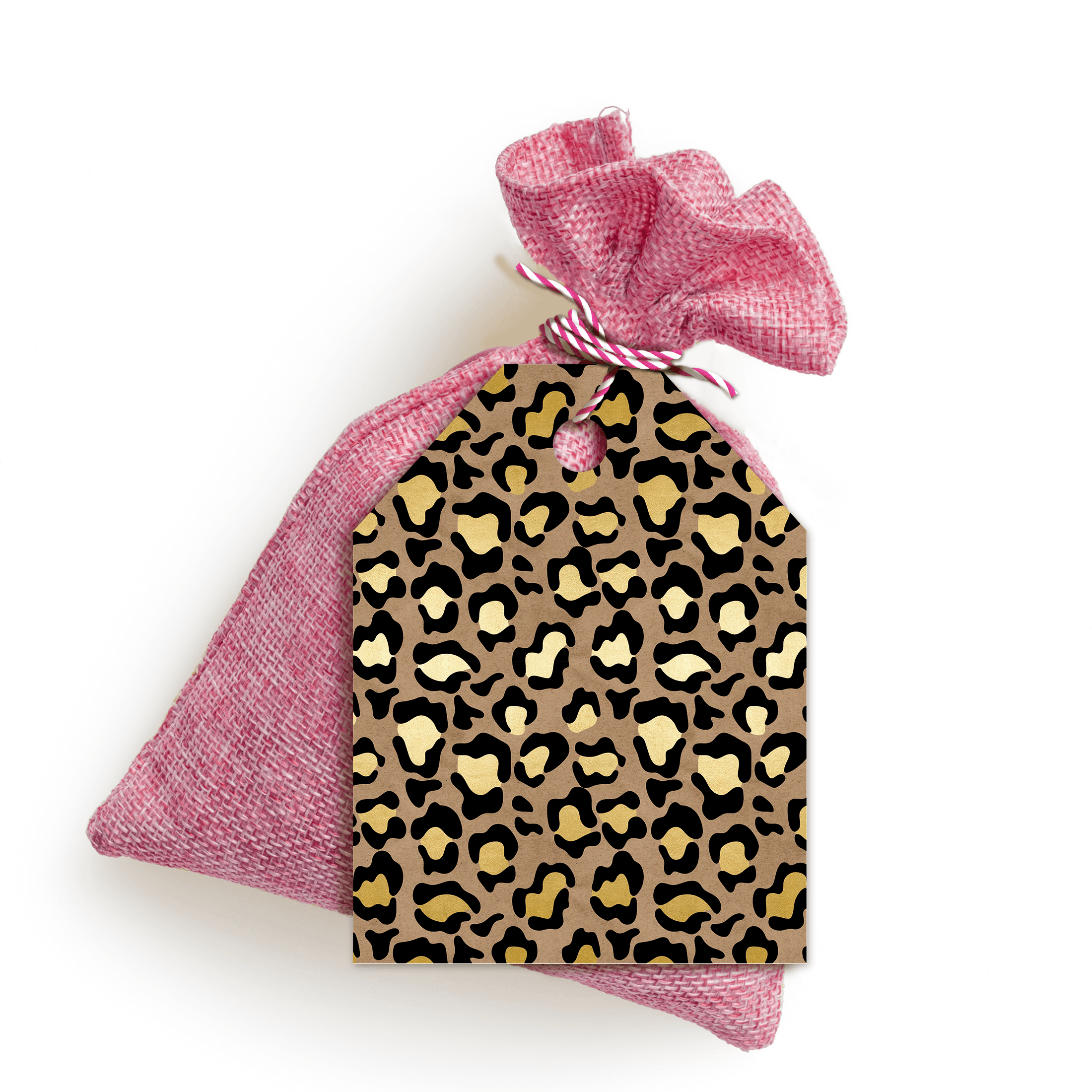 Leopard Print Gift Tags - 50 Pack, Self-Adhesive, for Birthday, Christmas, Wedding & Party Favors - Perfect for DIY Crafts, Scrapbooking & Gift Wrapping