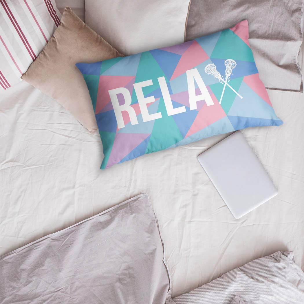 Soft & Breathable Relax Pillowcase - Cute Girls Lacrosse Design for Bedroom Decor | Perfect for Teens Room, Dorm, Sleepovers & Gifts