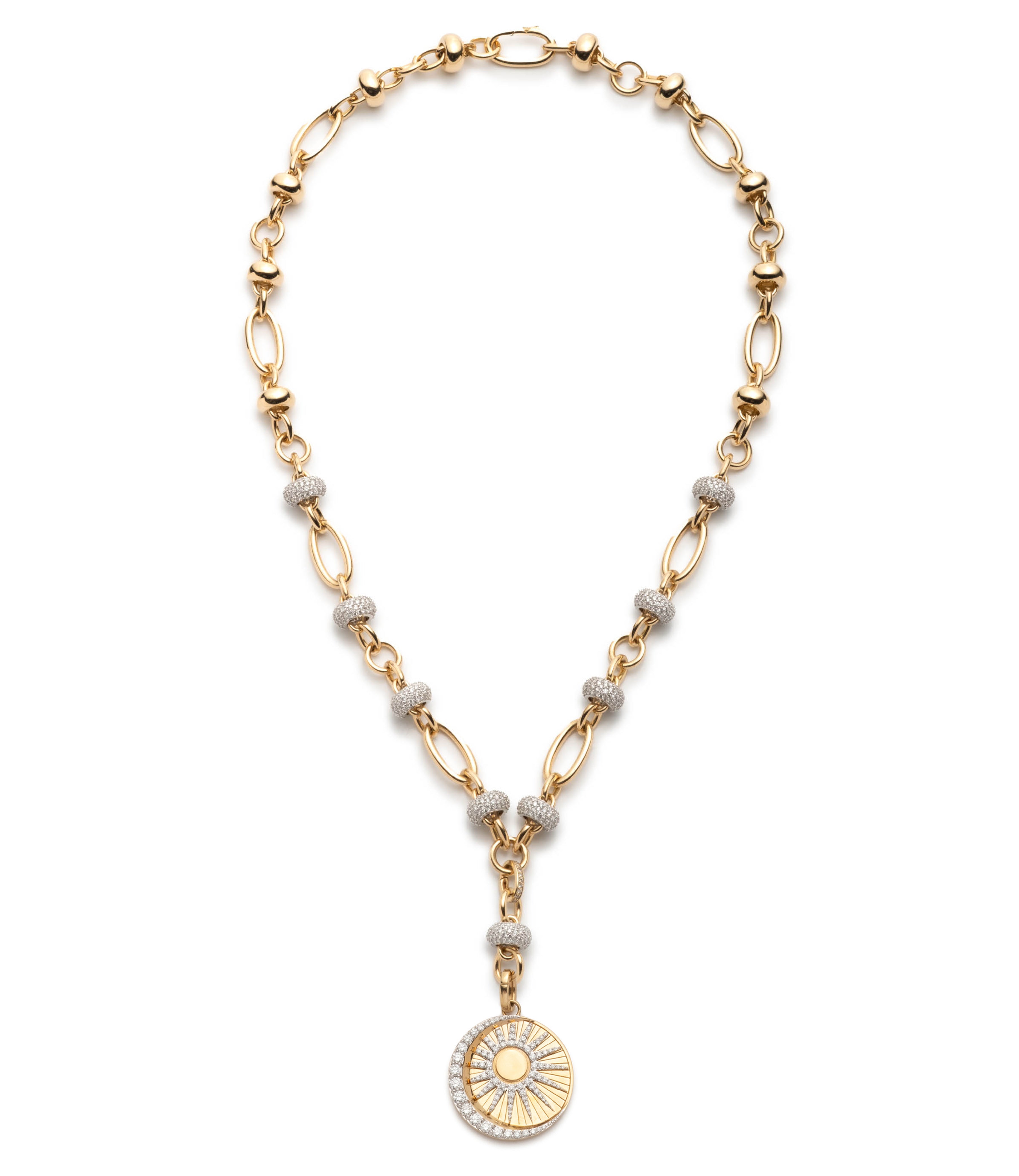 Balance Orbit Extension Necklace in 14K Yellow Gold with Genuine Diamonds | Elegant Layering Jewelry for Women, Perfect for Everyday Wear & Special Occasions