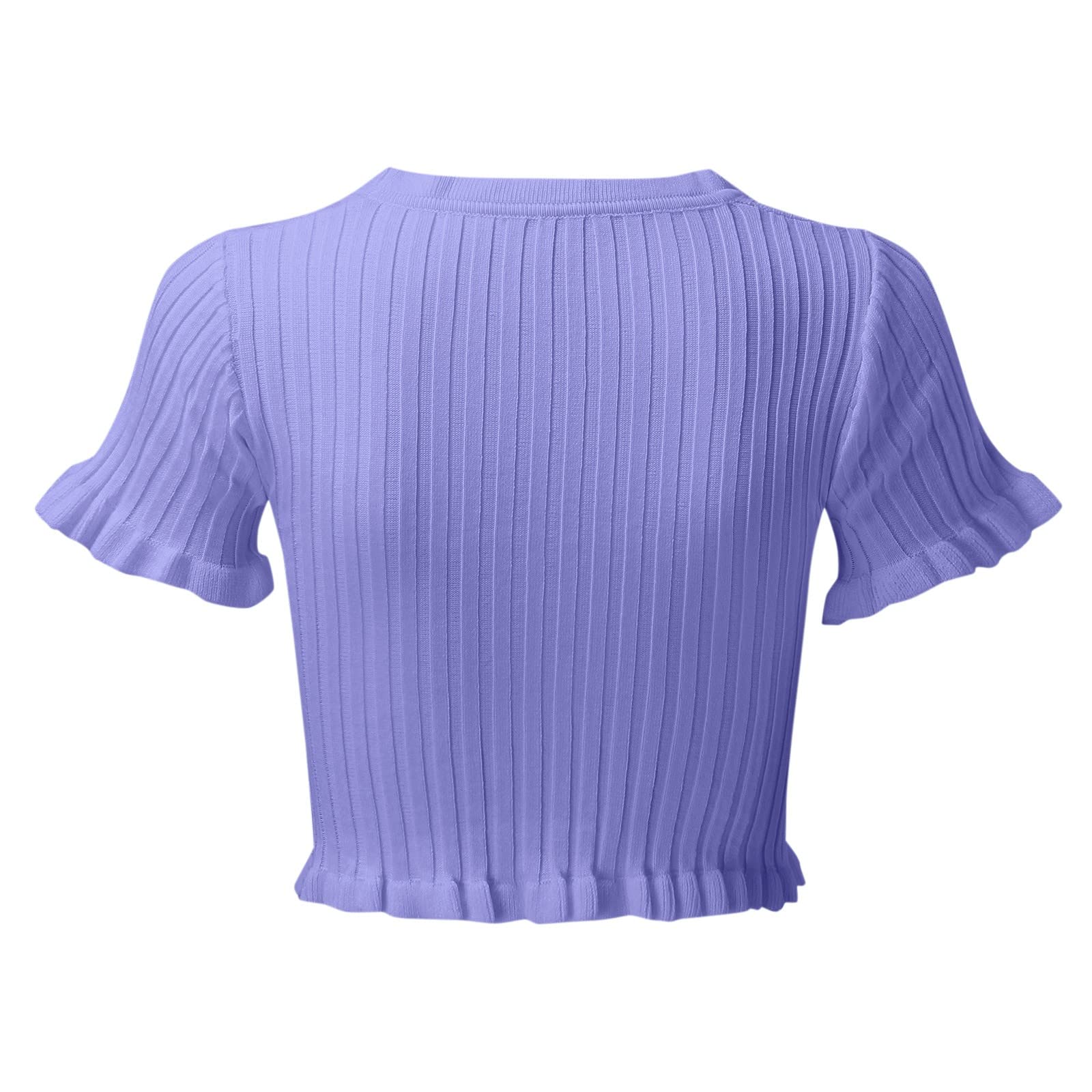 Women's Casual Summer Tops - V Neck Ribbed Knit Button Henley Shirt for Dressy & Everyday Wear | Perfect for Office, Date Night & Weekend Outings
