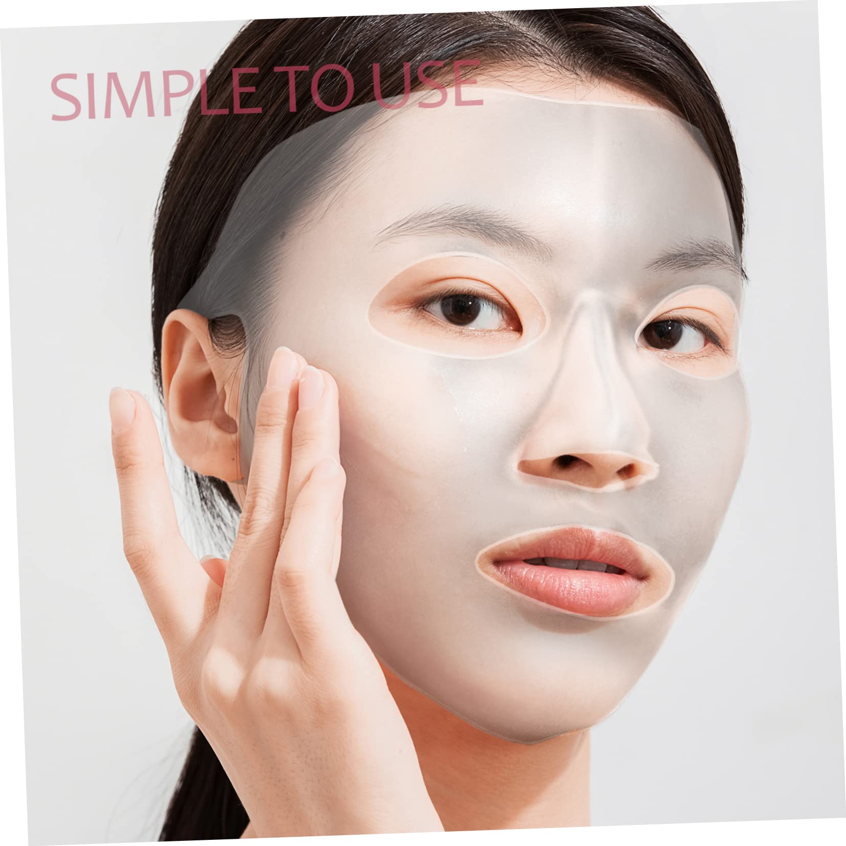 Reusable Silicone Face Mask Cover - 3 Pack Washable Beauty Mask Applicator for Sheet Masks | Skincare Routine, Spa Day, At-Home Facial Treatment