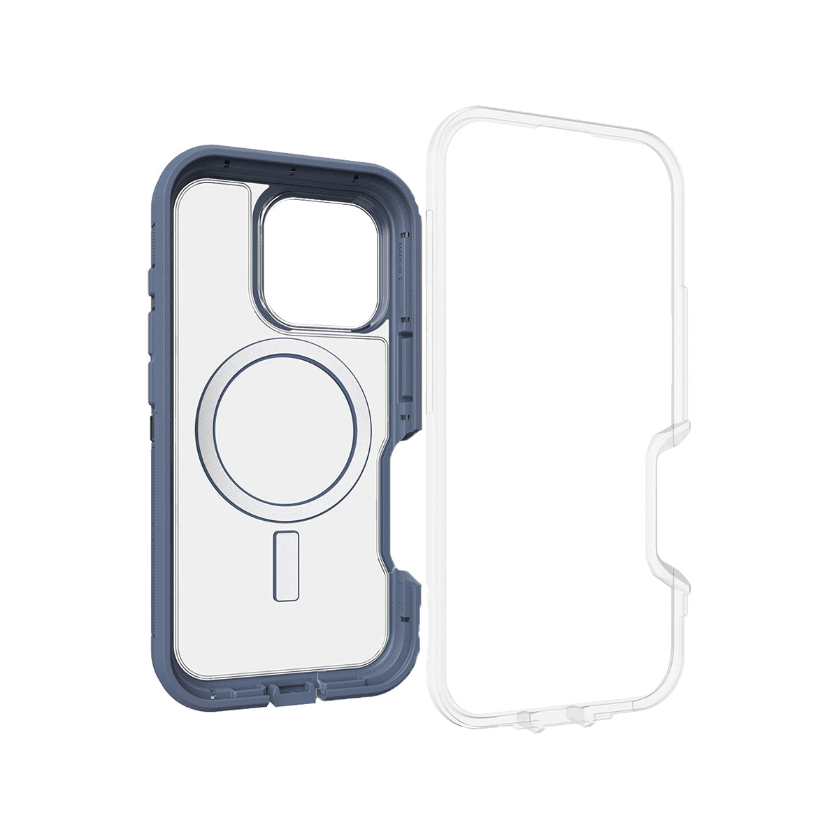 OtterBox Defender XT Clear Protective Case for iPhone 16 Pro - Slim Shockproof Cover with Baby Blue Jeans Design | Perfect for Outdoor Activities, Work & Everyday Use