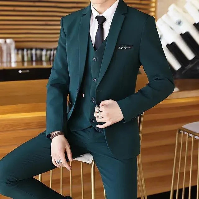 Professional 3-Piece Business Suit for Men - Formal Office Wear & Special Occasions | Wedding, Interview & Corporate Events
