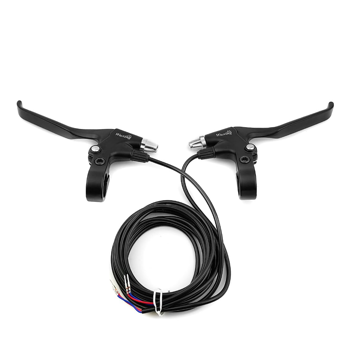 L-faster E-Bike Brake Lever Kit - Electric Bicycle Braking System with Wuxing V Brake & Disc Brake for Ebike and Scooter - Power Cut Safety Feature to Prevent Skids - Perfect for Commuting, Off-Roading and Urban Riding