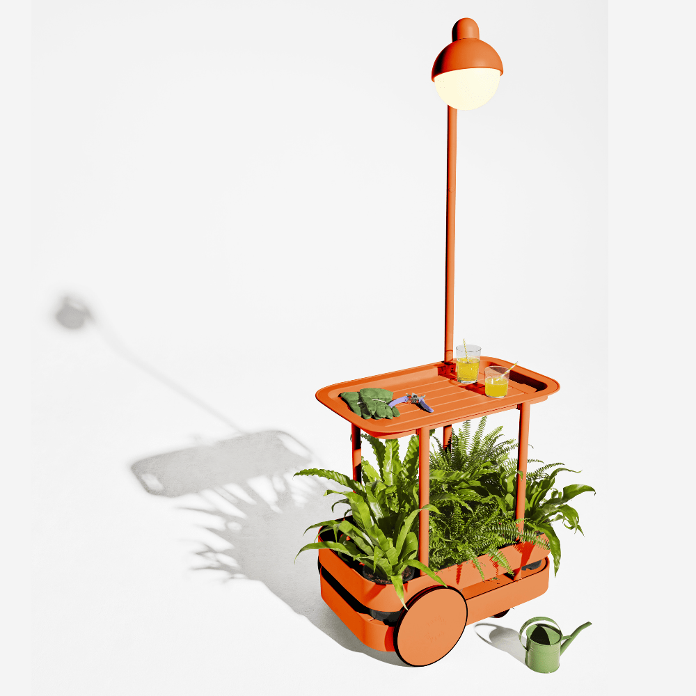 Tangerine Jolly Trolley - Premium Orange Shopping Cart with Smooth Wheels for Grocery Stores, Malls & Supermarkets | Durable & Easy to Maneuver