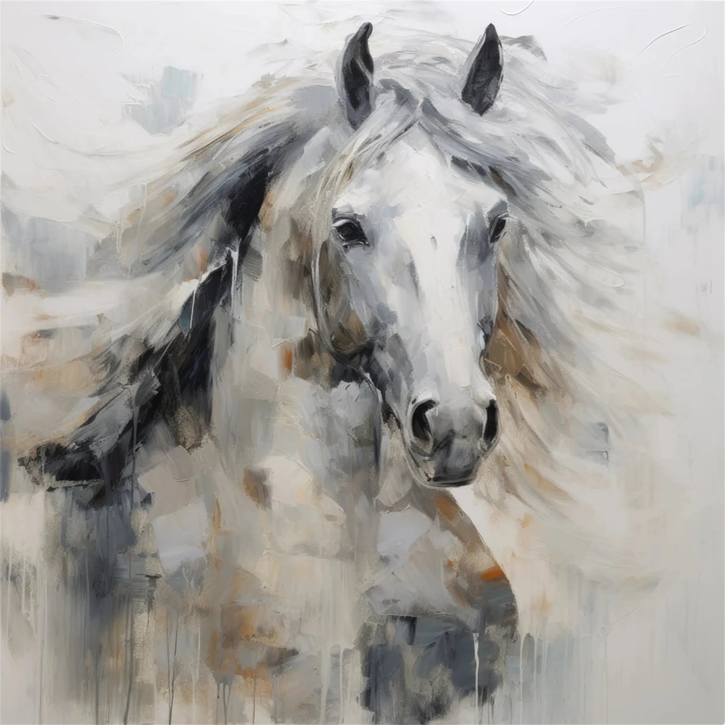 Animal Art Painting #AP004 - Handmade Wildlife Canvas Art for Home & Office Decor | Perfect for Living Room, Bedroom, and Gift Giving