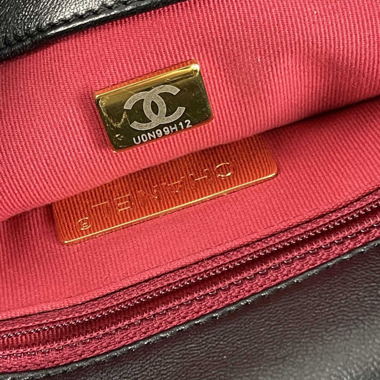 Chanel 19 Medium Flap Bag - Black Lambskin Leather with CC Logo - Luxury Shoulder Bag for Women | Perfect for Work, Evening Events & Everyday Use