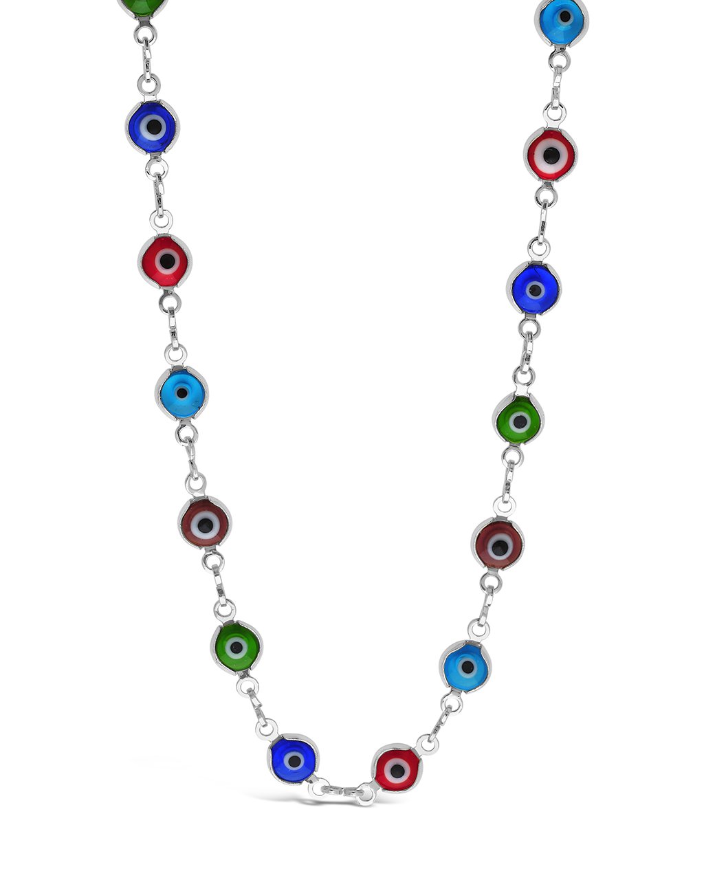 Evil Eye Glasses Chain with Rainbow Enamel - Stylish Eyewear Accessory for Women & Men - Perfect for Reading, Fashion, and Daily Use