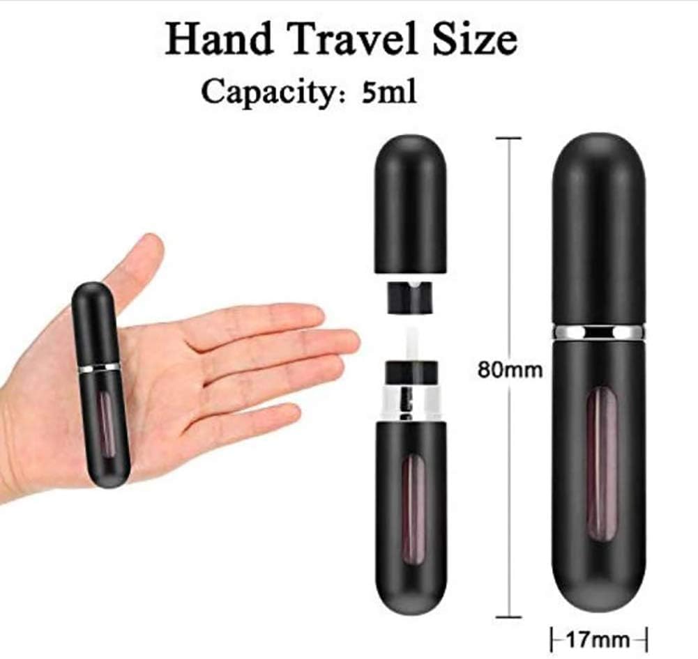 4Pcs Refillable Perfume Atomizer Travel Bottles - Ideal Swan Mini Empty Spray Bottles for Fragrance | Portable Perfume Containers for Women's Purse, Gym Bag & Vacation Essentials