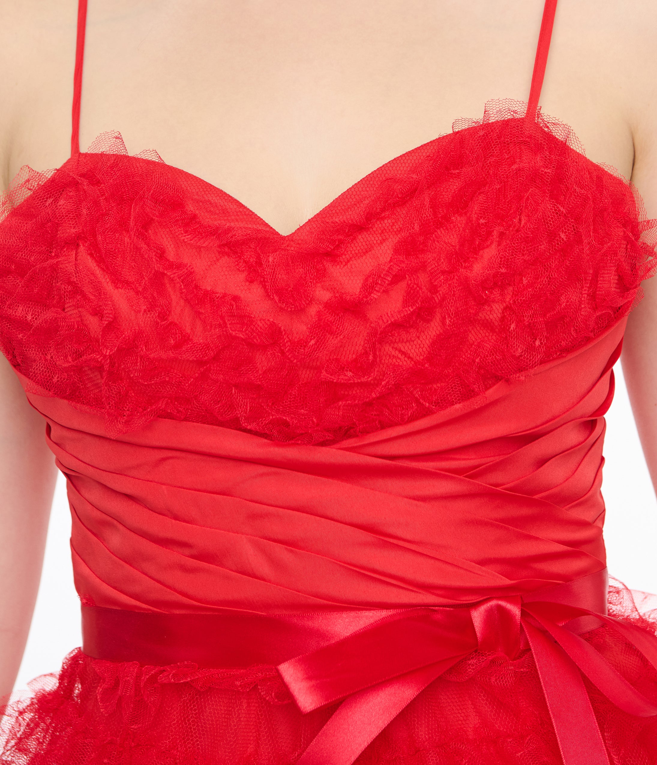 Vintage 1950s Red Pink Ombre Tulle Cupcake Swing Dress - Retro Rockabilly Party Dress for Women, Perfect for Cocktail Parties, Weddings & Pinup Photo Shoots