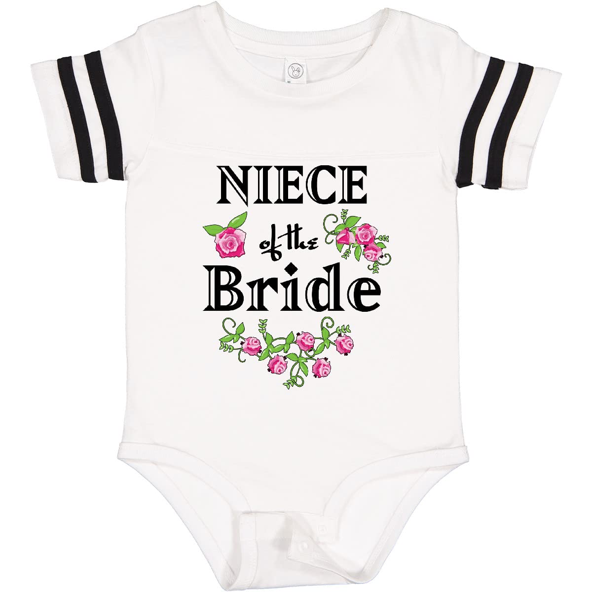 Inktastic Niece of The Bride Baby Bodysuit - Rose Design for Wedding Occasions