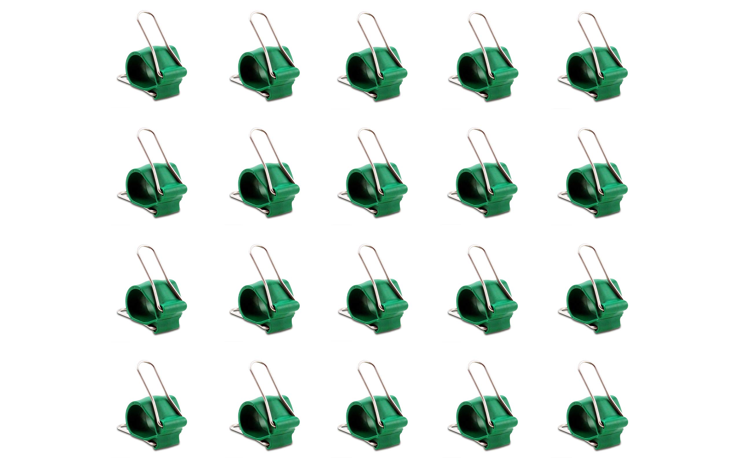 Premium Reusable Greenhouse Clips for Plants | Heavy Duty USA-Made Orchid Clips, Plant Support Clips & Cord Clips | Weather-Resistant, Durable for Stems, Vines, Wires & Tomato Plants | Ideal for Indoor Gardens, Outdoor Greenhouses & Hydroponic Systems