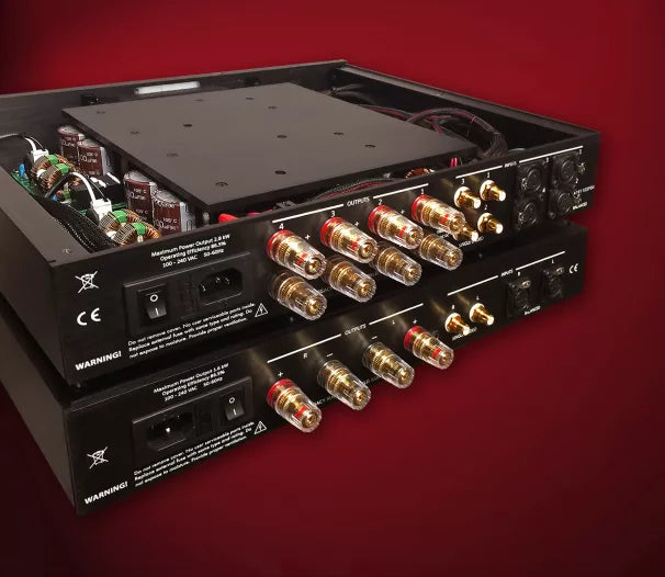 Legacy Audio Powerbloc4 4-Channel High Power Amplifier for Home Theater & Professional Audio Systems - Perfect for Multi-Zone Audio and Studio Monitoring