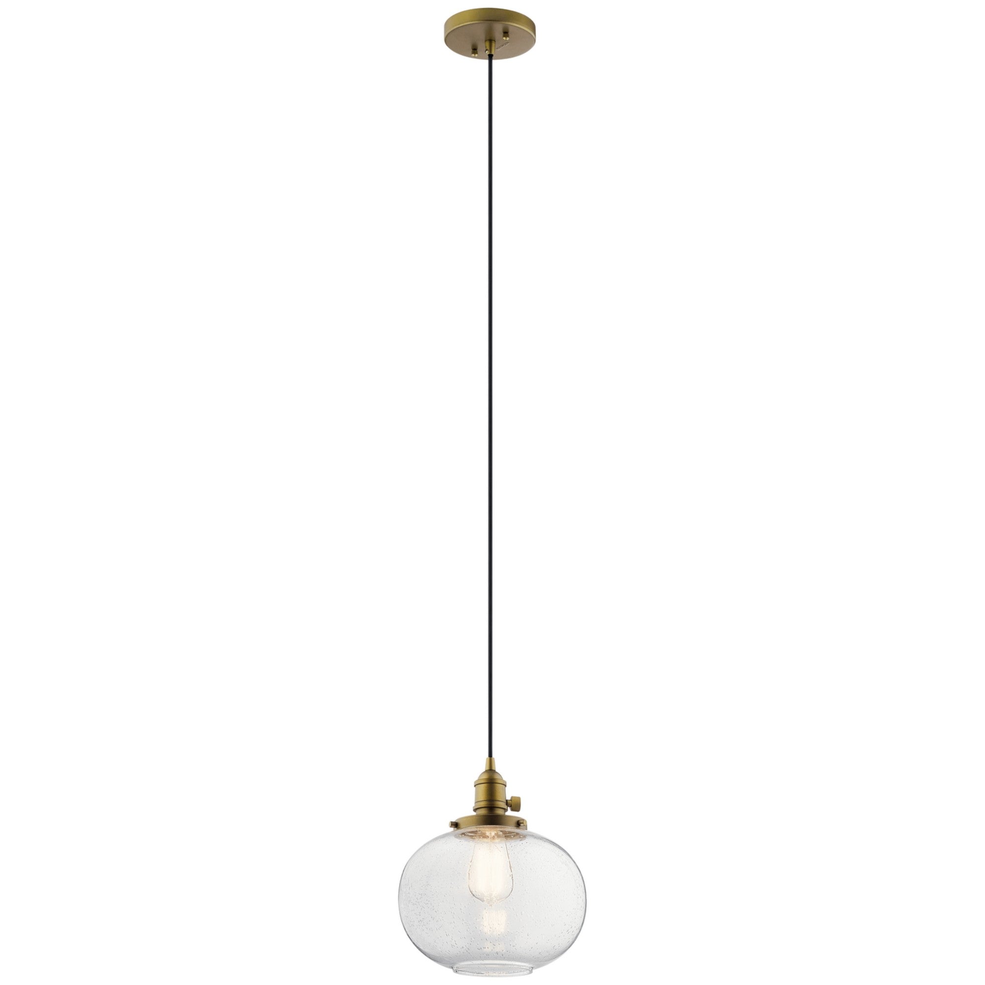 Avery Globe Pendant Light - Modern Glass Hanging Light Fixture for Dining Room, Kitchen Island & Bedroom Lighting