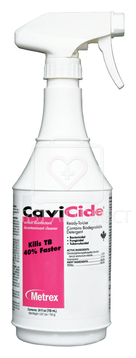Cavicide Surface Disinfectant & Cleaner - 711 mL Spray Bottle | Hospital-Grade Disinfectant for Medical Equipment, Countertops & High-Touch Surfaces | Kills 99.9% Germs & Viruses