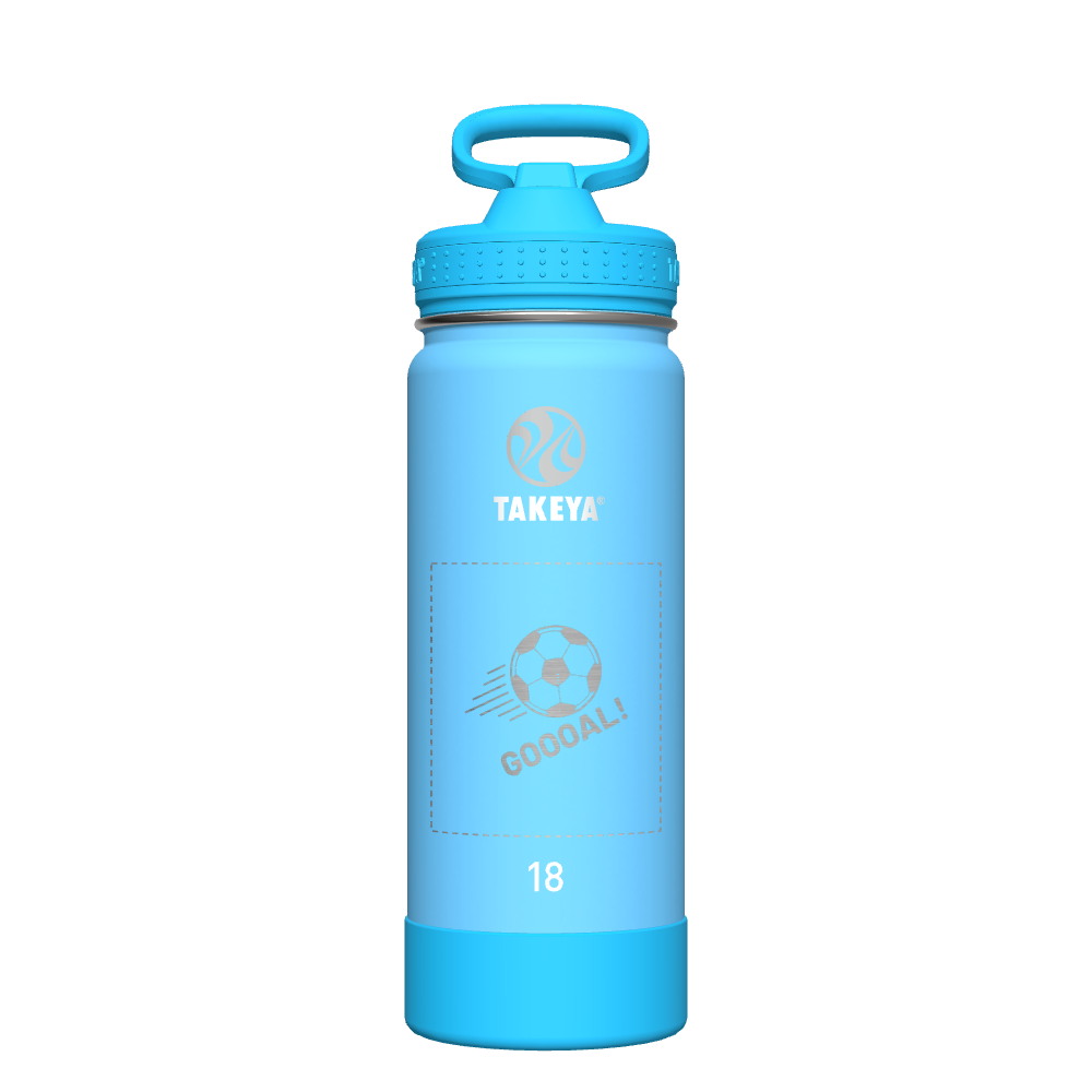 Glow in The Dark Water Bottle with Straw Lid for Kids - Customized Name & Design - Perfect for School, Sports & Outdoor Activities