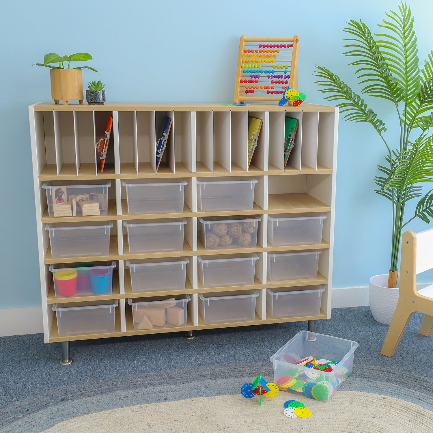 Elevated™ Classroom Organizer WB1955 - Premium Teacher Desk Organizer with Storage Compartments for School Supplies, Whiteboard Markers, and Stationery - Perfect for Teachers, Homeschooling, and Office Organization