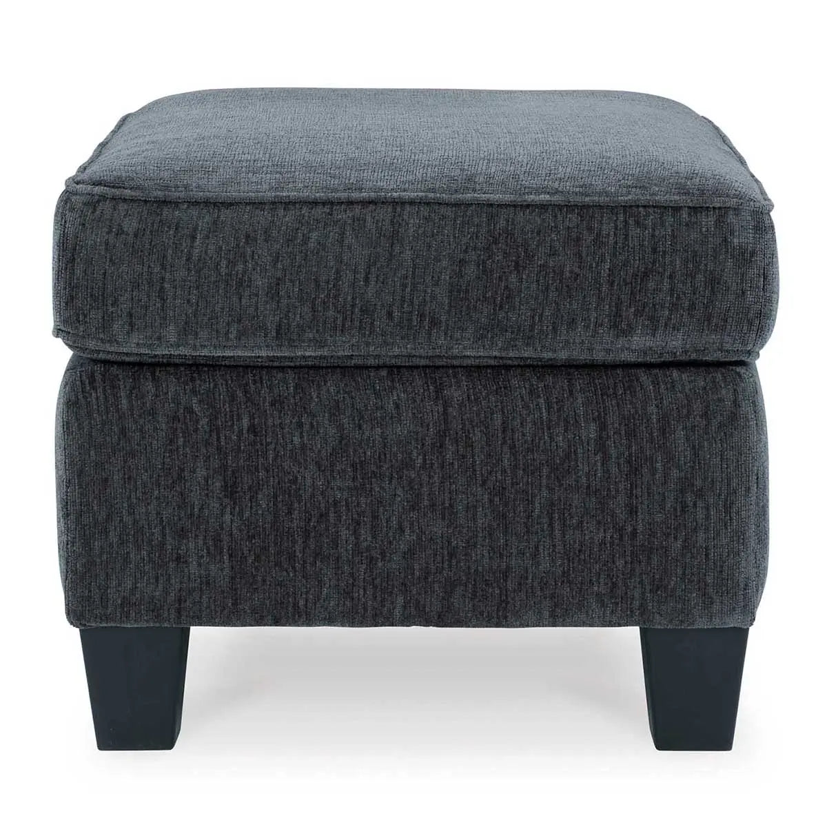Abinger Accent Ottoman in Smoke Gray - Modern Footrest Pouf for Living Room, Bedroom & Office Decor