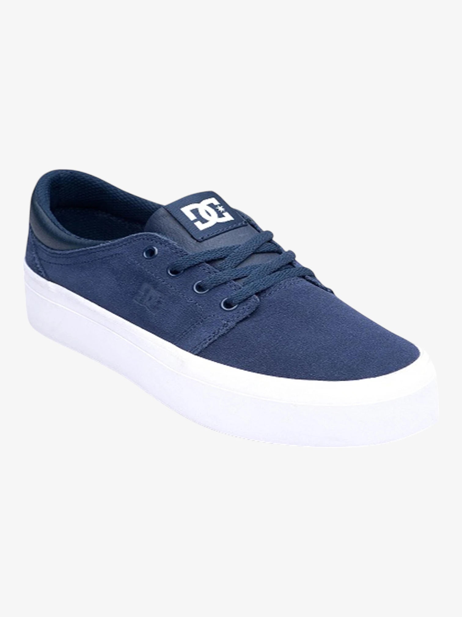 DC New Trase Platform Sneakers in Blue & White - Stylish Skate Shoes for Men & Women | Perfect for Skateboarding, Streetwear & Casual Outfits